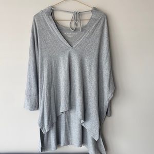 Beyond Yoga Tie Up Short Sleeve Hoodie